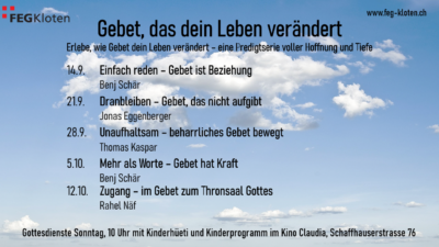 Einfach reden - Gebet ist Beziehung Image